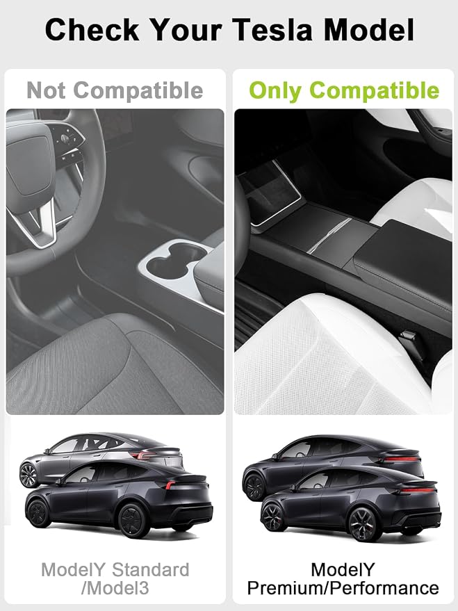 4PCS Door Side Storage Box Full-Wrap Pocket Liner compatible with 2026 2025 Tesla Model Y Juniper Accessories TPE Front and Rear Full Cover Door Side Organizer Tray(Not fit Standard & YL)