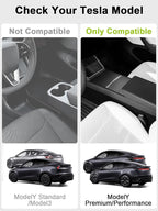 4PCS Door Side Storage Box Full-Wrap Pocket Liner compatible with 2026 2025 Tesla Model Y Juniper Accessories TPE Front and Rear Full Cover Door Side Organizer Tray(Not fit Standard & YL)