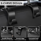 8-Pack Car Seat Back Storage Hook | Auto Seat Hook Hangers Storage Organizer Interior Accessories for Purse Coats Umbrellas Grocery Bags Handbag