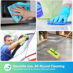 Microfiber Cleaning Cloths, 20 Pack Cleaning Rags - Lint Free & Scratch-Free Microfiber Towels for Cars, House & Kitchen, Absorbent Cleaning Towels, Multi-Color, 11.5 x 11.5 Inch