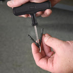 Rugged Tire Plug Kit 20504 Quick & Easy Repair for Flat Tire Puncture, Ideal for ATVs, wheelbarrows, Lawn mowers and Other tubeless Off-Road Tires, 28-piece kit