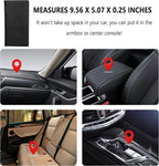 Car Registration and Insurance Holder,PU Leather Car Glove Box Organizer Car Document Holder for ID,Driver's License (Black)
