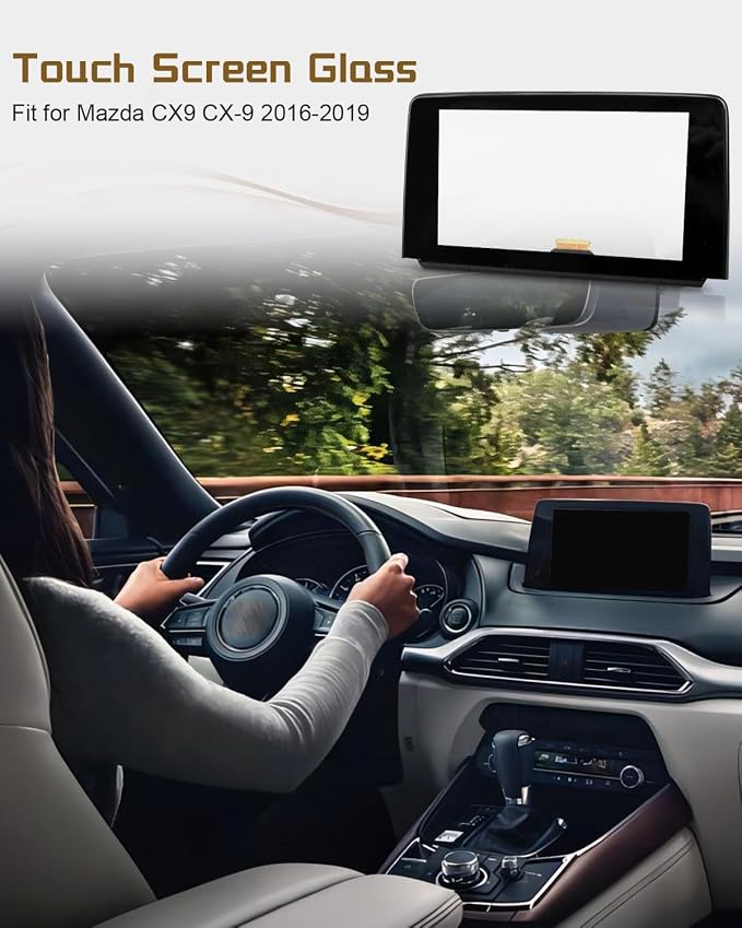 TK49-611J0 Touch Screen Glass 8", TK49-611JA Digitizer LCD Monitor Fit for Mazda CX9/CX-9 2016-2019 Replaces TK49-61-1J0a TK49-611J0-B