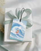 Blue Coastal Car Air Freshener 4 Pcs Coconut Scented, Ocean Surfer Martini Beach Car Accessories Mirror Decor for Women, Girly Beachy Hanging Air Freshener for Cars Closet Drawer Books