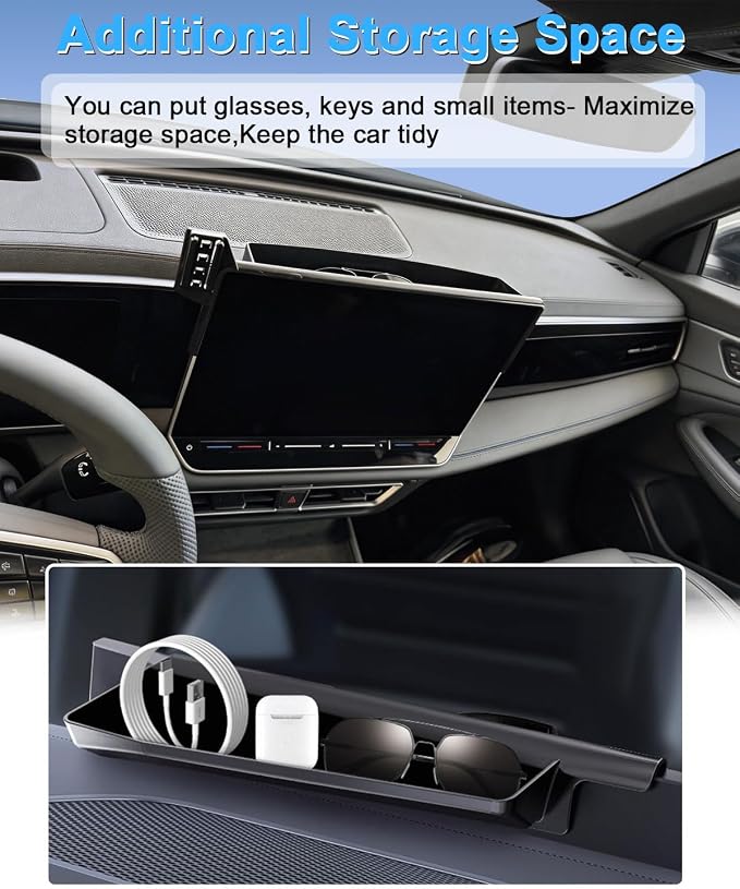 PZK Car Phone Mount for BMW X5 2024-2026 X6/ BMW X7 2023-2026 Accessories | Magnetic 15W Fast Wireless Charger Car Phone Holder Custom 14.9-inch Screen with 360° Rotating Extension Rod Hands-Free