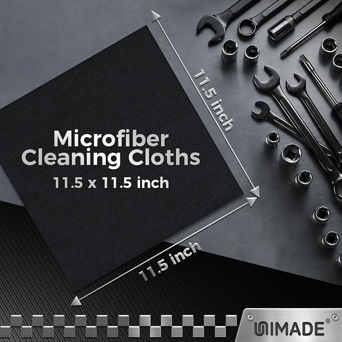 Microfiber Cleaning Cloth, 200 Pack Microfiber Towels for Cars Reusable Shop Rags Bulk Lint Free Cleaning Towels for Car Kitchen Automotive Bar Mechanic Restaurant Garage, 11.5"x 11.5", Grey