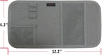 Car Sun Visor Organizer, Auto Visor Holder Interior Accessories Pocket Organizer - Car Registration Holder Document Storage Pouch Pen holder - Grey