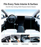 Tesla Seat Cleaner & Stain Remover, Tesla Interior Cleaner for White & Black Vegan Leather | Tesla Model Y Juniper Accessories 2026 & Tesla Model 3 Accessories, S/X/Cybertruck (Cherry Pink)