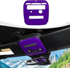 for Bronco Front Reading Light Panel Trim Cover Compatible with 2021-2025 Ford Bronco Interior Accessories 2-Door 4-Door, Purple (with AUX Switches)