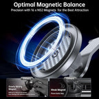 Fits MagSafe Car Mount for Universal Dashboard & Tesla Screen,Kevlar Silver Magnetic Phone Holder for Car,Super Stable Magnetic Car Phone Mount for iPhone 17 Pro Max 16 15 14 13 12&All Phones