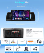 4+64G Car Radio Stereo for Toyota Corolla EX Screen 2007-2012 Android Wireless CarPlay Android Auto,9" IPS Touchscreen Car Stereo BT5.0, GPS,WiFi,SWC,59UI,32EQ AI DSP+Backup Camera for Corolla Radio