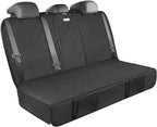 ALLANSING Upgraded 900D Heavy Duty Dog Back Bench Seat Cover for Large SUVs, Car Seat Protector, Seatbelt & Armrest Compatible, Waterproof & Non‑Slip for Dogs & Kids