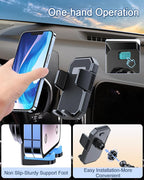 PZK Magnetic Car Phone Holder for Toyota RAV4 2013-2018 Accessories Vent | Auto Lock Car Phone Mount Hands Free 360° Rotation Adjustable Phone Stand Fit for All 4.0-7.0'' Smartphone Phone Cradles