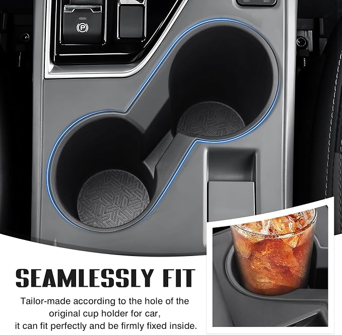 Car Cup Holder for Subaru Crosstrek 2024-2026 Accessories Water Cup Holders TPE Durable Cup Holder Insert for Crosstrek