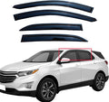 4-Piece Set Extra Durable Window Deflectors Rain Guards for 2018-2024 Chevrolet Equinox,Tape on Window Vent Visors,UV-Resistant & Noise Reduction,Rain Deflectors for Car Windows
