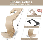 Purse Hook for Car, Purse Holder Car Headrest Hooks Leather for Hanging Purses and Bags, 2 Pack Beige