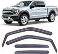 in-Channel Rain Guards for Ford F150 SuperCrew 2015 2016 2017 2018 2019 2020,Window Visors Vent Deflectors, Smoke Tinted, Wind & Rain Protection, Car Wash Safe – 4PCS