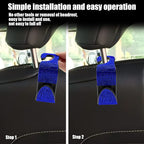 2PCS Car Seat Hooks, Bling Car Rhinestone Headrest Hooks, Universal Bling Car Interior Accessories, for Handbag, Clothes, Purse, Water Bottle (Blue)