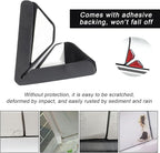 2 PCS Car Door Corner Protector Edge Guards, Real Carbon Fiber Anti-Collision Car Door Edge Protector, Self-Adhesive Decorative Auto Corner Protect, Vehicle Exterior Accessories (Red)
