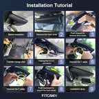 Front 4K+Rear 1080P Dash Cam Adapts for Toyota Corolla 2023-2026 Sedan Hybrid Hatchback, Integrated OEM Look, 2 Way HD Video, WiFi & APP, Loop Recording, G-Sensor, Easy to Use, 128GB Card