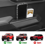 Door Handle Storage Organizer Compatible with 2021-2026 Ford Bronco, Front Door Grab Handle Pockets Box Insert Tray Interior Accessories