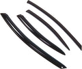 WD2-100 Dark Smoke 4 Pcs Set Window Visor (Outside Mount) Deflector Rain Guard Compatible with 2000-2005 Dodge Neon