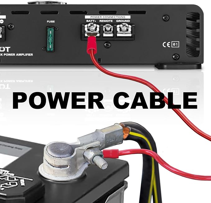 KIT10 4 Gauge Amplifier Installation Wiring Kit - A Car Helps You Make Connections and Brings Power to Your Radio, Subwoofers Speakers