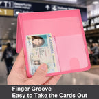 Car Registration and Insurance Holder, Vehicle Glove Box Car Organizer Men Women Wallet Accessories Case for Cards, Essential Document, Driver License, Hot Pink