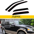 Rain Guards Compatible with 1997-2017 Ford Expedition 1998-2017 Lincoln Navigator Side Window Visor Wind Deflector Vent Visors Car Accessories Tape-On 4pcs