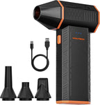 MegaFlow 50 Compressed Air Duster-110000RPM Super Power Electric Air Duster, 3-Gear Adjustable Mini Blower with Fast Charging, Dust Blower for Computer, Keyboard, House, Outdoor and Car