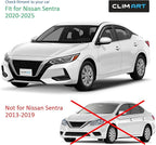 in-Channel Incredibly Durable Rain Guards for Nissan Sentra 2020-2025, Original Window Deflectors, Vent Window Visors, Vent Deflector, 4 pcs. - 620018