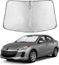 Windshield Sunshade Compatible for Mazda 3 2010-2011 2012 2013, Sun Visor for Front Windshield & Window Sun Shade Cover, UV Heat Blocker & Protector, Car Accessories
