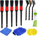 13PCS Car Detailing Brush Set, Vehicle Interior Cleaning Kit Includes Steel Wire and Air Vent Brushes, Automotive Detail Dusting Cleaner Tool Set, Universal for Most Vehicles