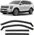 in-Channel Incredibly Durable Rain Guards for Kia Telluride 2020-2026, Original Window Deflectors, Vent Window Visors, Vent Deflector, 4 pcs. - 620440