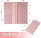 1Pack Car Registration and Insurance Holder,Car Document Holder for Cards License with Magnetic Shut,Vehicle Glove Box Car Organizer for Documents, Cards, License(Embossed leather Pink)