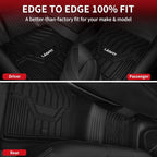 Floor Mats for Nissan Rogue 2021-2026 (Not Fit Rogue Sport), Custom Fit All Weather Protection Durable TPE Floor Liners for Nissan Rogue S/SV/SL/Platinum 2021-2026 1st & 2nd Row Car Mats, Black