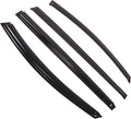 WD2-825 Dark Smoke 4 Pcs Set Window Visor (Outside Mount) Deflector Rain Guard Compatible with 2006-2016 Mazda Mazda8