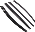 WD2-825 Dark Smoke 4 Pcs Set Window Visor (Outside Mount) Deflector Rain Guard Compatible with 2006-2016 Mazda Mazda8