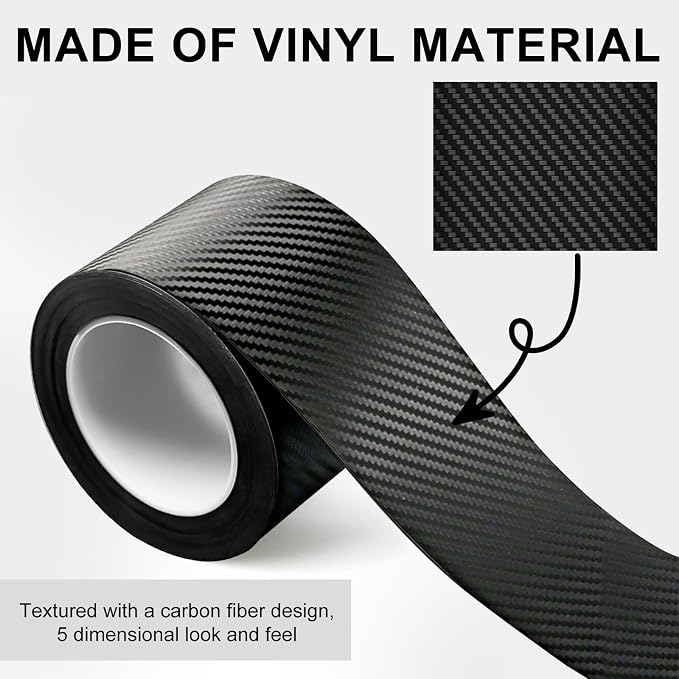 Universal Car Door Edge Guard, 4In x 33Ft Door Sill Protector, Automotive Anti-Collision Strip for Car Door Edge/Front and Rear Bumper/Door Sill Protector, Black