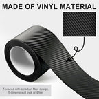Universal Car Door Edge Guard, 2.7In x 33Ft Door Sill Protector, Automotive Anti-Collision Strip for Door Edge/Front and Rear Bumper/Door Sill Protector, Fits for Most Car, Black