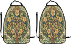 William Morris Vintage Floral Car Seat Back Kick Protectors Kick Mats With Storage Pockets For Vehicles To Protect From Dirt Mud Scratches 2 Pack