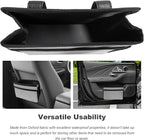 Car Trash Can, Foldable Multi-Pocket Design Auto Hanging Storage Container with Garbage Bags, Multifunctional Mini Oxford Storage Bag Garbage Holder for Cars SUVs Trucks (Gray)