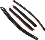 Outside Mount Window Vent Visors Rain Guards Compatible with Mitsubishi Endeavor 2004-2010 | Side Window Wind Deflectors Rain Shields | Smoke Tinted, 4 Pcs Set, DGWV-320
