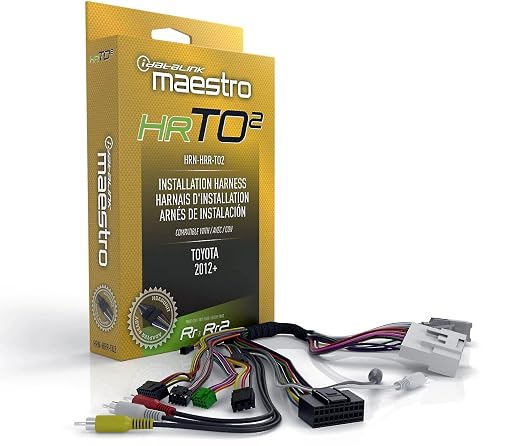 Maestro HRN-HRR-TO2 Plug and Play Radio Replacement Harness for Compatible Toyota 2012-2020 (ADS-MRR or ADS-MRR2 Module Required)