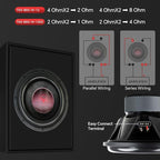 12" Quad Stack Composite Cone Subwoofer (TXX-BDC-IV-12D2), Superior Performance, 2200W, 4 Magnets, BASV Voice Coil, Aluminum Basket, Multi-Connect, Non-Press Paper Cone, 2 x 2 Ohms
