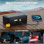 Tire Inflator Portable Air Compressor, 150 PSI Air Pump for Car Tires with Digital Pressure Gauge & Auto Shut-Off, Air Compressor Portable for Car, Motorcycle, Bicycle, Balls, Yellow