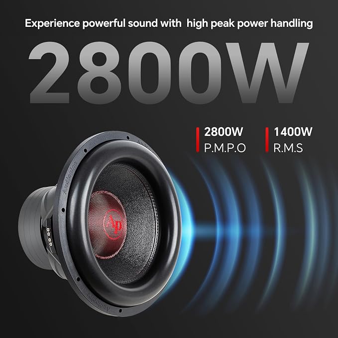 15“ Quad Stack Composite Cone Subwoofer (TXX-BDC-IV-15D2), Superior Performance, 2800W, 4 Magnets, BASV Voice Coil, Aluminum Basket, Weaved Tinsel Leads, Multi-Connect Terminals, 2 * 2 Ohms
