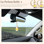 100 Pcs Car Air Fresheners Diffuser with Wooden Cap Empty Aromatherapy Diffuser Clear Fragrance Holder Pendant Hanging Perfume Fresheners Bottles for Car Decor(Classic,Clear)