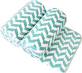 Microfiber Bath Towels, 2 Pack 30" x 60", Oversized Large Bath Towel, Soft, Super Absorbent, Fast Drying, Multipurpose for Sauna, Shower, Gym, Pool, Hair Wrap, Sport, Fitness, Yoga, Chevron Green
