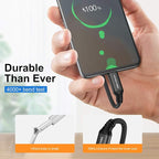USB to USB C Cable 5 Pack 6FT, A to Type C Fast Charger Cord | 3A braided USB A to C charging cords for iPhone 17 16 15, Samsung Galaxy, LG; 5 pack for home, office, car and travel.(Black)
